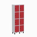 Ver imagem 2 de Armário Locker Guarda Volume Aço Light 8 Portas 69x179,5cm