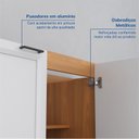 Ver imagem 4 de Balcão Planejado 2 Portas 80cm sem Tampo Soho CabeCasa MadeiraOriginals Branco/Freijó