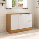 Ver imagem 1 de Balcão 2 Portas 2 Gavetas 120cm sem Tampo Soho CabeCasa MadeiraOriginals