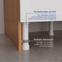Ver imagem 7 de Balcão Planejado 2 Portas 2 Gavetas 120cm sem Tampo Soho CabeCasa MadeiraOriginals Branco/Freijó