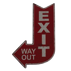 PLACA DECORATIVA DE METAL 25CM X 40CM