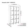 Armário Locker Guarda Volume Aço Light 12 portas 103,5x179,5cm - 4