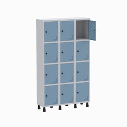 Armário Locker Guarda Volume Aço Light 3v 12 Portas Gr303/12 - 3