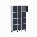 Ver imagem 3 de Armário Locker Guarda Volume Aço Light 12 Portas 103,5x179,5cm