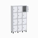 Ver imagem 3 de Armário Locker Guarda Volume Aço Light 12 Portas 103,5x179,5cm