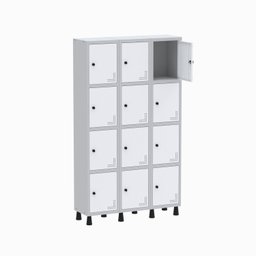 Armário Locker Guarda Volume Aço Light 3v 12 Portas Gr303/12 - 3
