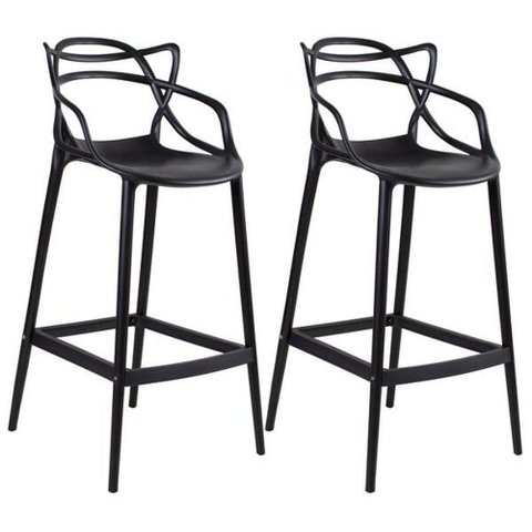 Kit 2 Banquetas Allegra 66cm – Design Moderno para Cozinha ou Bar