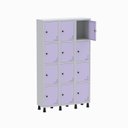 Ver imagem 3 de Armário Locker Guarda Volume Aço Light 12 Portas 103,5x179,5cm