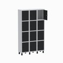 Ver imagem 3 de Armário Locker Guarda Volume Aço Light 12 Portas 103,5x179,5cm