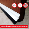 Rodo Vedador Veda Porta Alumínio Borracha Multiuso 80cm Branco - 4
