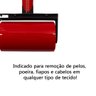 Rolo Adesivo Pelos Fiapos Poeiras Cabelos Lavavel Vermelho/Cinza - 4