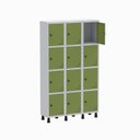 Ver imagem 3 de Armário Locker Guarda Volume Aço Light 12 Portas 103,5x179,5cm