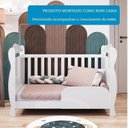 Ver imagem 7 de Quarto de Bebê Berço 3 em 1, Guarda-Roupa e Cômoda com Janelas 100% MDF Nina Espresso Móveis Branco/Brilho