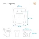 Ver imagem 2 de Tampa de Vaso Poliester Laguna Verde Claro para Bacia Hervy