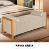 Recamier Baú para Cama Queen 150 Cm Detalhe de Madeira Imperial Várias Cores Lh Móveis Recamier Impe - 3