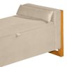 Recamier Baú para Cama Queen 150 Cm Detalhe de Madeira Imperial Várias Cores Lh Móveis Recamier Impe - 9
