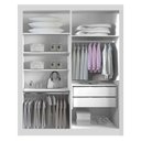 Ver imagem 3 de Guarda Roupa Solteiro 2 Portas Milano Branco – Leifer Móveis