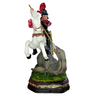 Imagem Santo São Jorge Guerreiro Resina 20cm Rica em Detalhe - 4