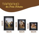 Ver imagem 4 de Kit 3 Porta Retrato Vertical Foto Moldura Luxo:Moldura Branca com Acrílico