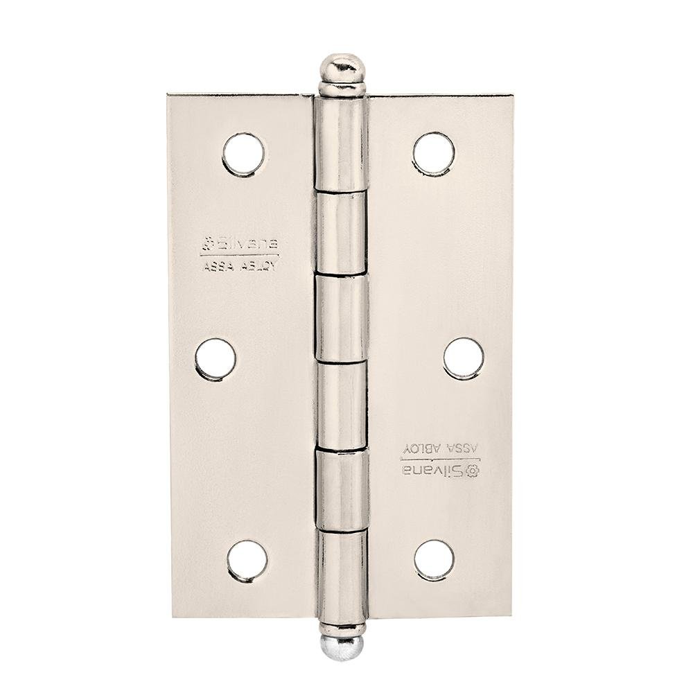 Kit 3 Dobradiças Silvana 880 até 20kg - 3" Niquelado