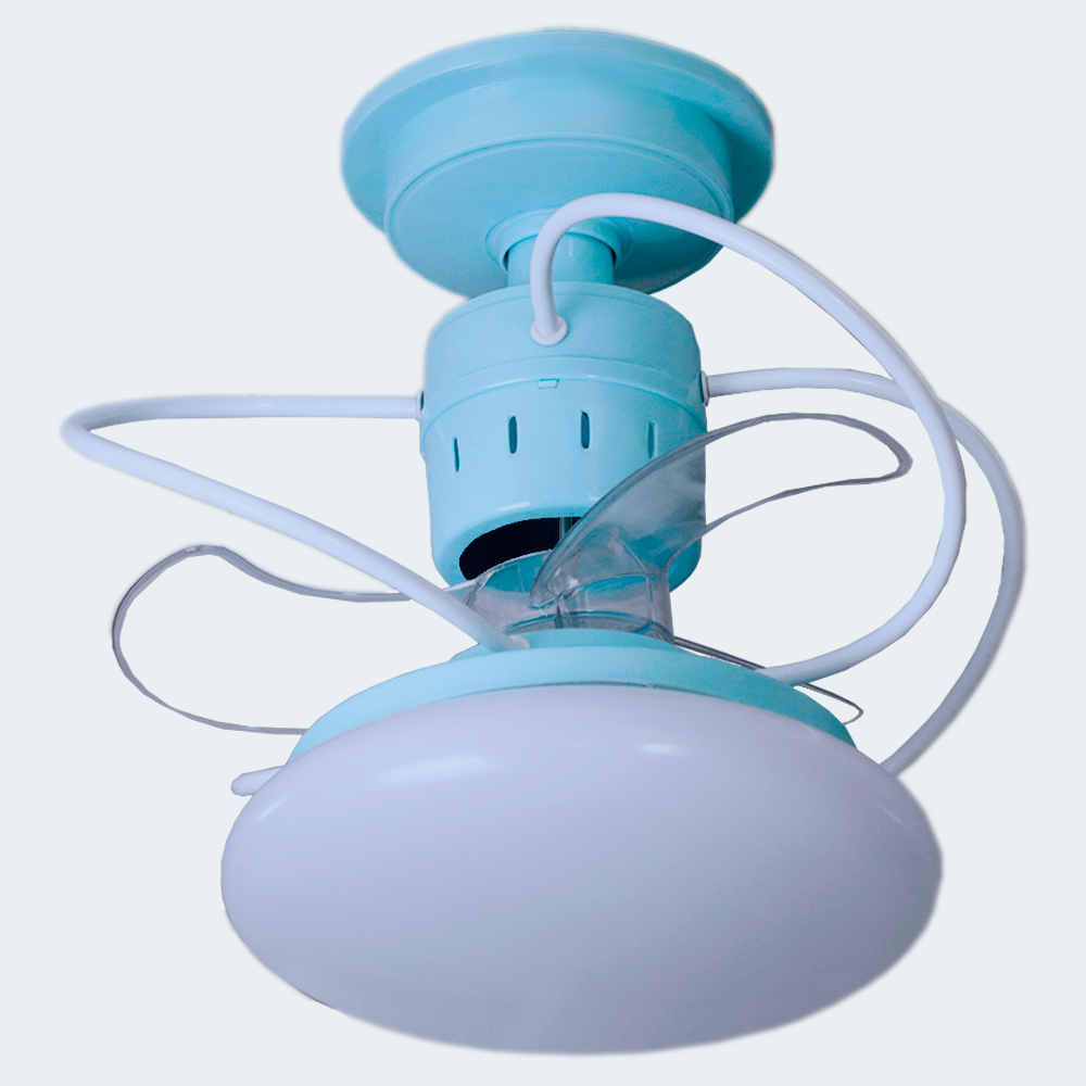 Ventilador de Teto Treviso Cartoon Azul C/ Controle Remoto