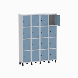 Armário Locker Guarda Volume Aço Light 16 portas 138x179,5cm - 3