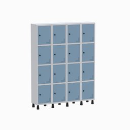 Armário Locker Guarda Volume Aço Light 16 portas 138x179,5cm - 2