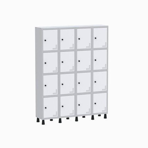 Armário Locker Guarda Volume Aço Light 16 Portas 138x179,5cm