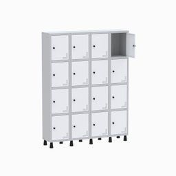Armário Locker Guarda Volume Aço Light 16 portas 138x179,5cm - 3
