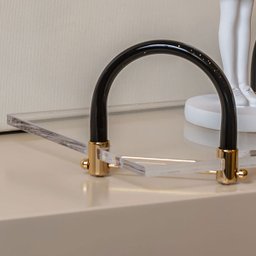 Bandeja de Acrílico Hara Kira com 2 Alças 31x21x11 Cm:alça Cor Preta - 5