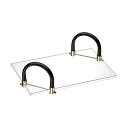 Bandeja de Acrílico Hara Kira com 2 Alças 31x21x11 Cm:alça Cor Preta - 1