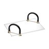 Bandeja de Acrílico Hara Kira com 2 Alças 31x21x11 Cm:alça Cor Preta - 1