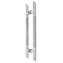 Ver imagem 1 de Puxador Porta de Madeira ou Vidro Ponta Diagonal Inox 304 - Polido / Escovado Loja da Indústria 1000