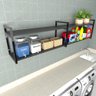Prateleira Industrial Lavanderia Preto Area de Serviço Nicho Multi Uso Simples Estante Mdf - 3