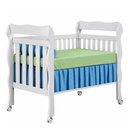 Ver imagem 3 de Berço Americano Lila com Colchão e Guarda Roupa Infantil Vittoria Branco 6 Portas - Móveis