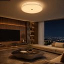 Ver imagem 7 de Plafon Safira 50cm Led 40w Multitemperatura 3000k 4000k 6500k Bivolt 3000lm Luminária Moderna