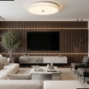 Ver imagem 4 de Plafon Safira 50cm Led 40w Multitemperatura 3000k 4000k 6500k Bivolt 3000lm Luminária Moderna