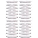 Ver imagem 1 de Kit 24 Bandejas Redondas 34cm Poliestireno Doce Salgado Buffet Incolor Crippa Glassy