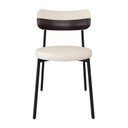 Ver imagem 6 de Cadeira Kyta Fixa com 4 Pés 50 x 44,7 x 83,8 cm com 1 Unidade Branco/Palha/Café/Preto