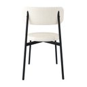 Ver imagem 2 de Cadeira Kyta Fixa com 4 Pés 50 x 44,7 x 83,8 cm com 1 Unidade Branco/Palha/Preto