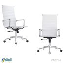 Ver imagem 6 de Kit 2 Cadeiras Office Giratória Manhattan Presidente Pu Várias Cores Braços Fixos - Fratini