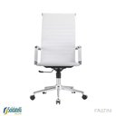 Ver imagem 3 de Kit 2 Cadeiras Office Giratória Manhattan Presidente Pu Várias Cores Braços Fixos - Fratini