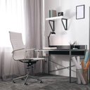 Ver imagem 1 de Kit 2 Cadeiras Office Giratória Manhattan Presidente Pu Várias Cores Braços Fixos - Fratini