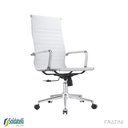 Ver imagem 2 de Kit 2 Cadeiras Office Giratória Manhattan Presidente Pu Várias Cores Braços Fixos - Fratini