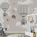 Ver imagem 2 de Papel de parede balãozinho menina infantil para quarto de bebê M² PP67