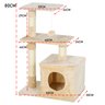 Arranhador de Gato 3 Andares Grande Casinha Aconchegante Brinquedo Descanso Escala Macio Confortável - 5
