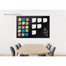 Painel para Fotos, Recados e Notas 50x80 - Preto - 4