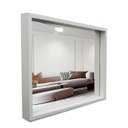 Ver imagem 1 de Espelho Decorativo com Moldura Moderna Tacolado Branca 30 X 50cm