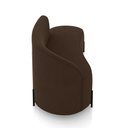 Ver imagem 7 de Sofá 3 Lugares Orgânico 180cm Pé Ferro Preto Morgan Suede Marrom D03 - D’Rossi