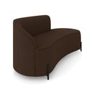 Ver imagem 6 de Sofá 3 Lugares Orgânico 180cm Pé Ferro Preto Morgan Suede Marrom D03 - D’Rossi